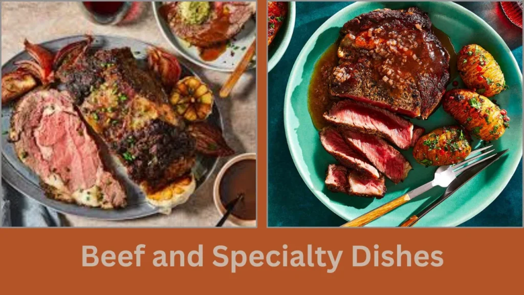 ashton menu Beef and Specialty Dishes