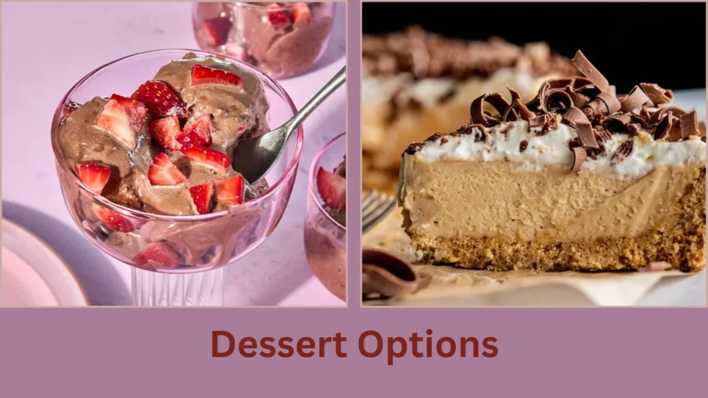 mud bar menu Dessert Options