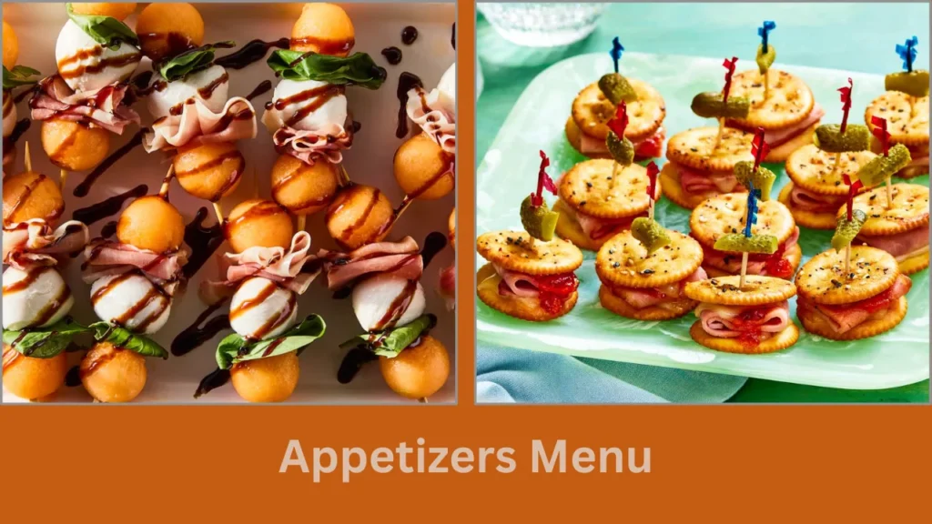 menu de la buche Appetizers Menu