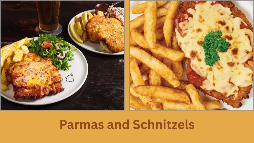 sugar gum hotel menu Parmas and Schnitzels