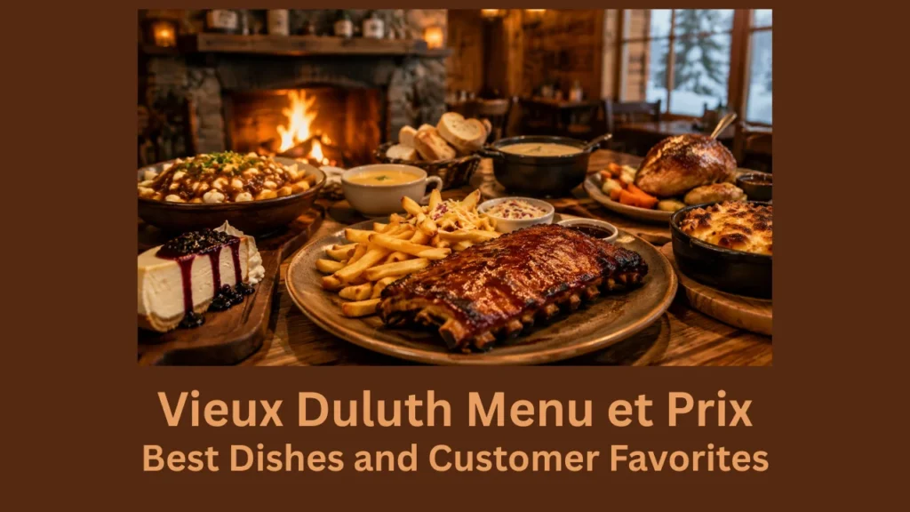 vieux duluth menu et prix