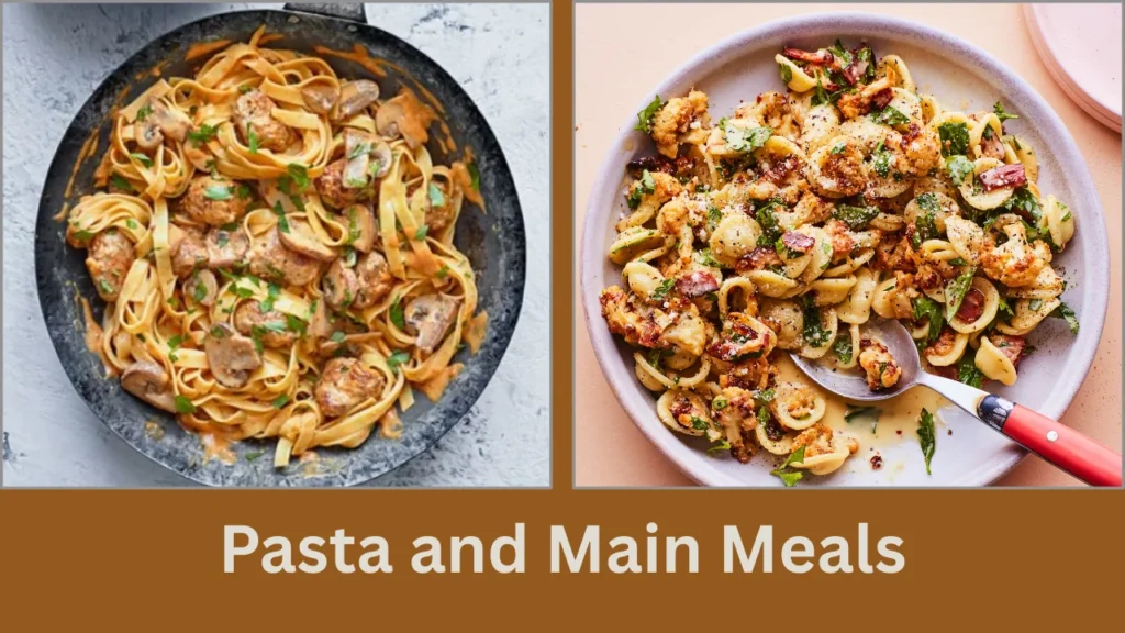 coburg pizza menu Pasta and Main Meals