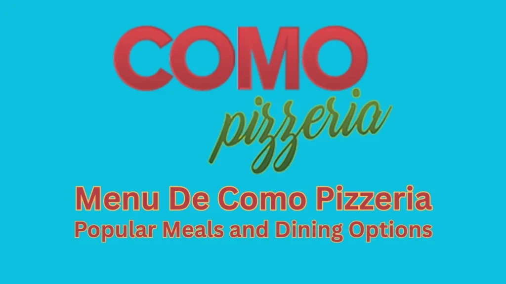 menu de como pizzeria