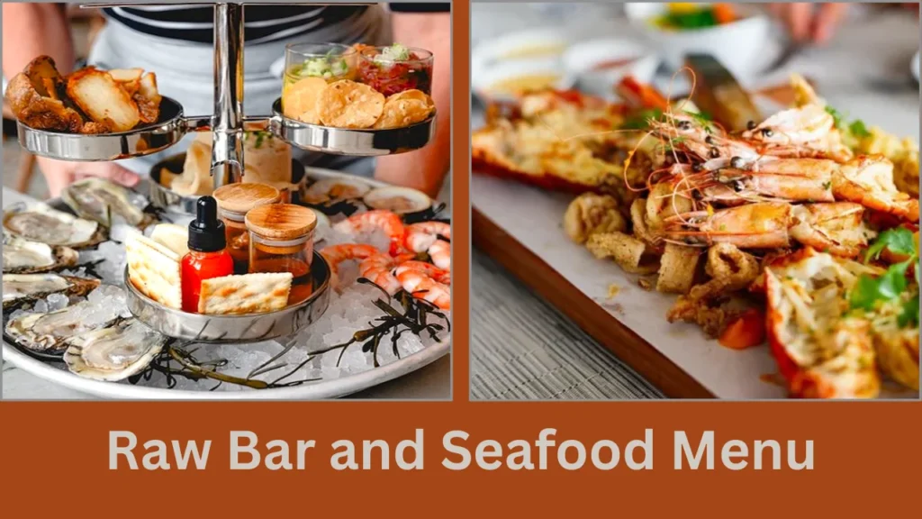 menu de marcus restaurant + lounge Raw Bar and Seafood Menu