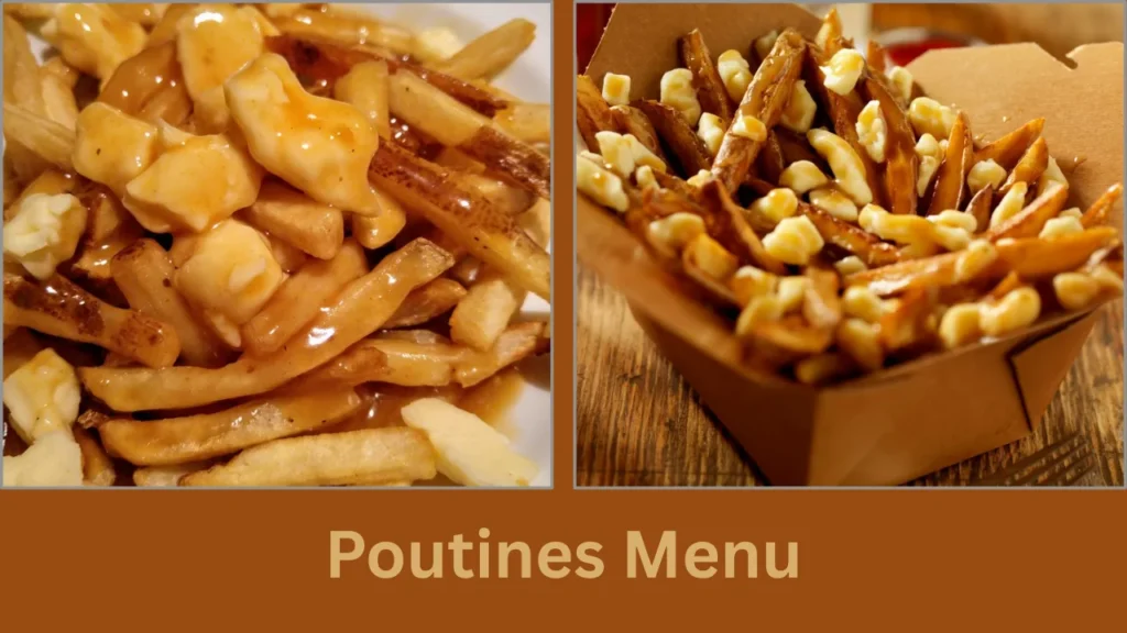 pizza salvatoré menu Poutines Menu