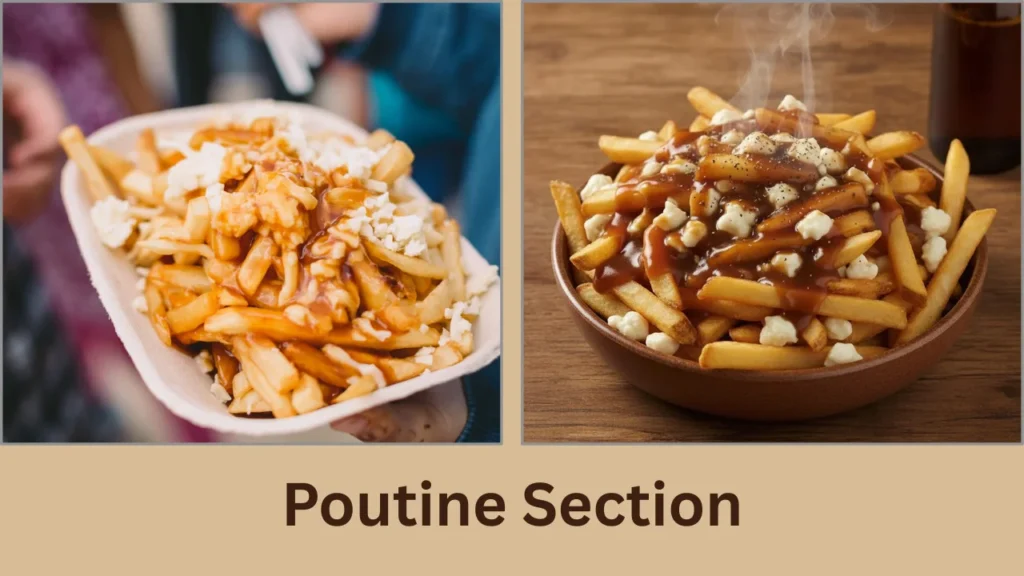 stratos menu Poutine Section