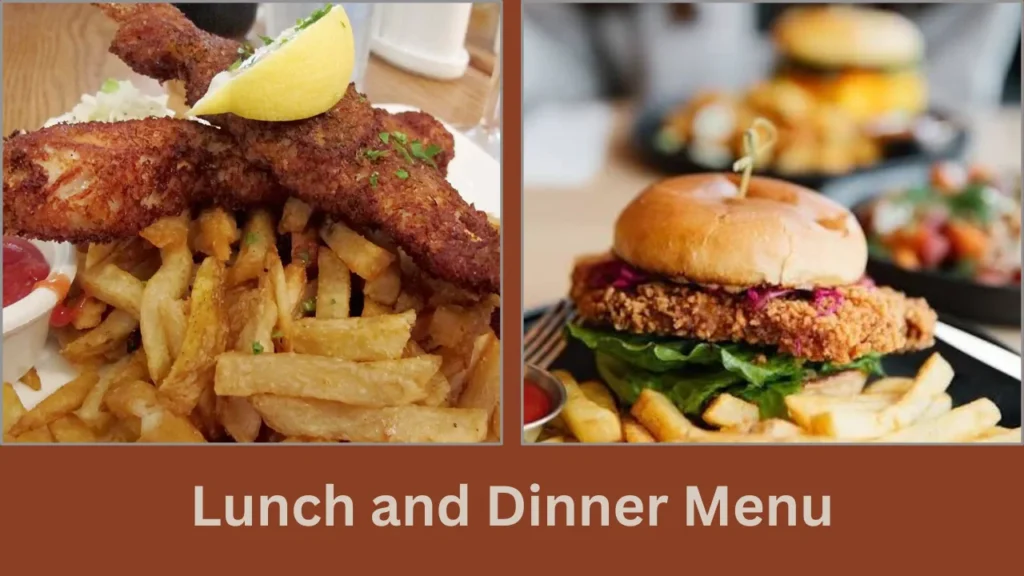 Pineridge Hollow Menu Lunch and Dinner Menu