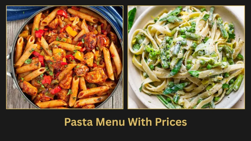 downtown pizzeria menu Pasta Menu With Prices